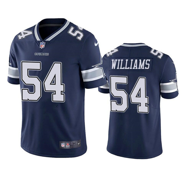 Men's Dallas Cowboys #54 Sam Williams Navy Vapor Limited Stitched Jersey Men's Dallas Cowboys #54 Sam Williams Navy Vapor Limited Stitched Jersey